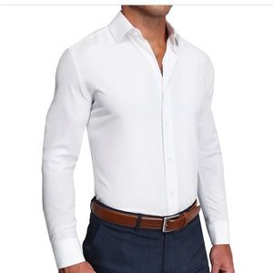 "THE SPRINGER" SOLID WHITE state and liberty white dress shirt